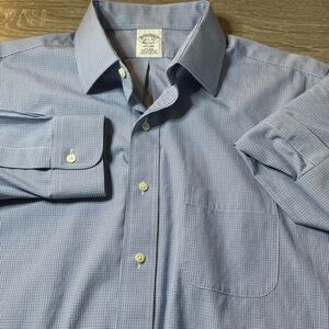 Brooks Brothers Regent Dress Shirt Men’s 16-34 Micro Check 100% Supima Cotton